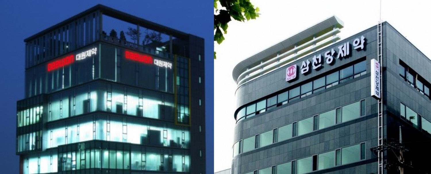 대원제약 본사(사진 왼쪽), 삼천당제약 본사 전경. /사진=각 사