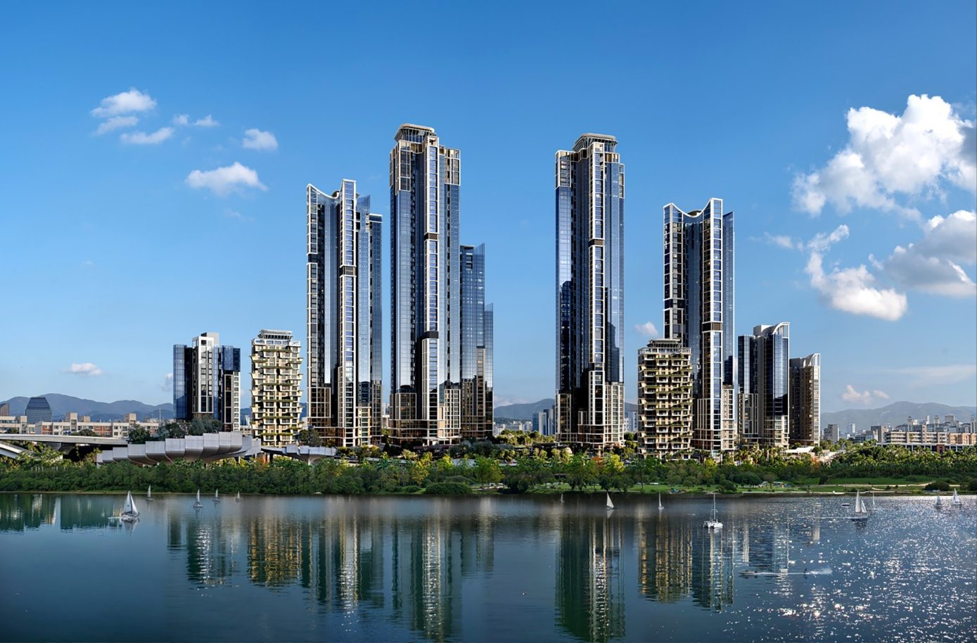 현대건설 압구정2구역 한강변 단지 전경./사진제공=현대건설