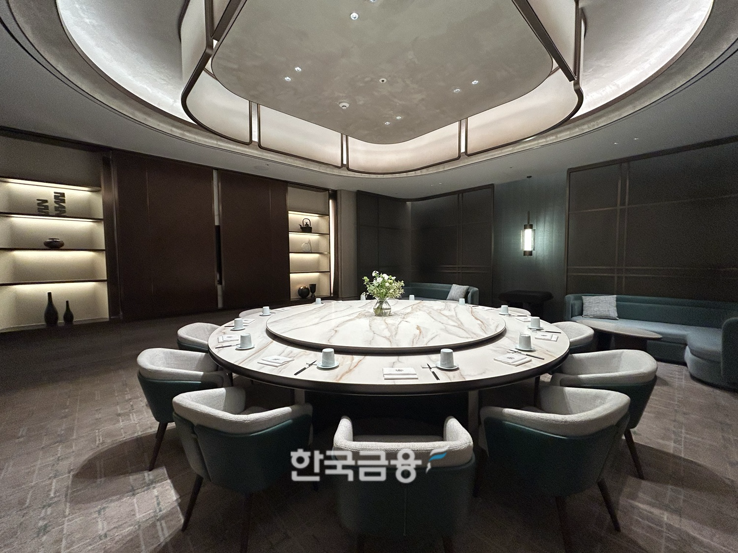 ‘5-in-1’ 아시안 파인 다이닝 레스토랑. 가족들이 이용할 수 있는 단체석./사진=박슬기 기자