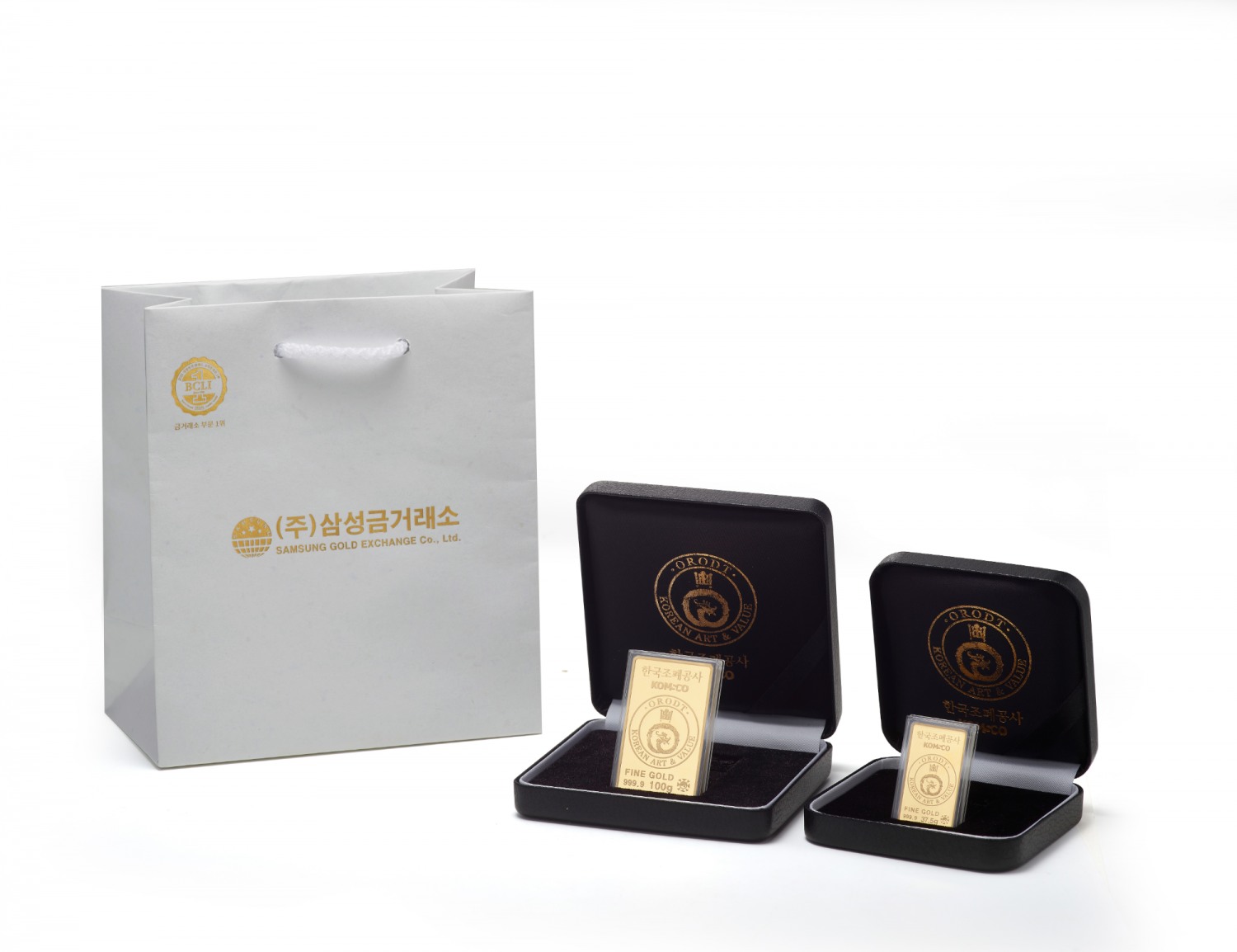 삼성금거래소, 한국조폐공사와 협업해 화폐 부산물을 활용한 친환경 쇼핑백 제작./사진제공=호반그룹