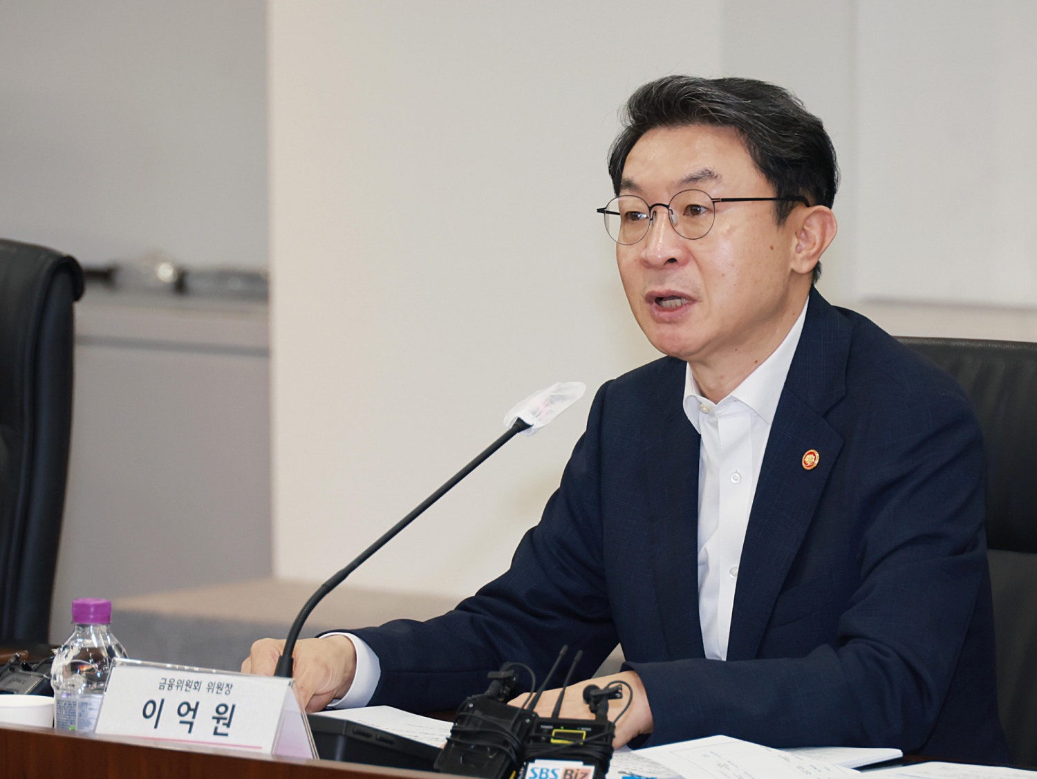 이억원 금융위원장이 19일 개최된 '제1차 생산적 금융 대전환 회의'에서 발언하고 있다. / 사진제공 = 금융위원회