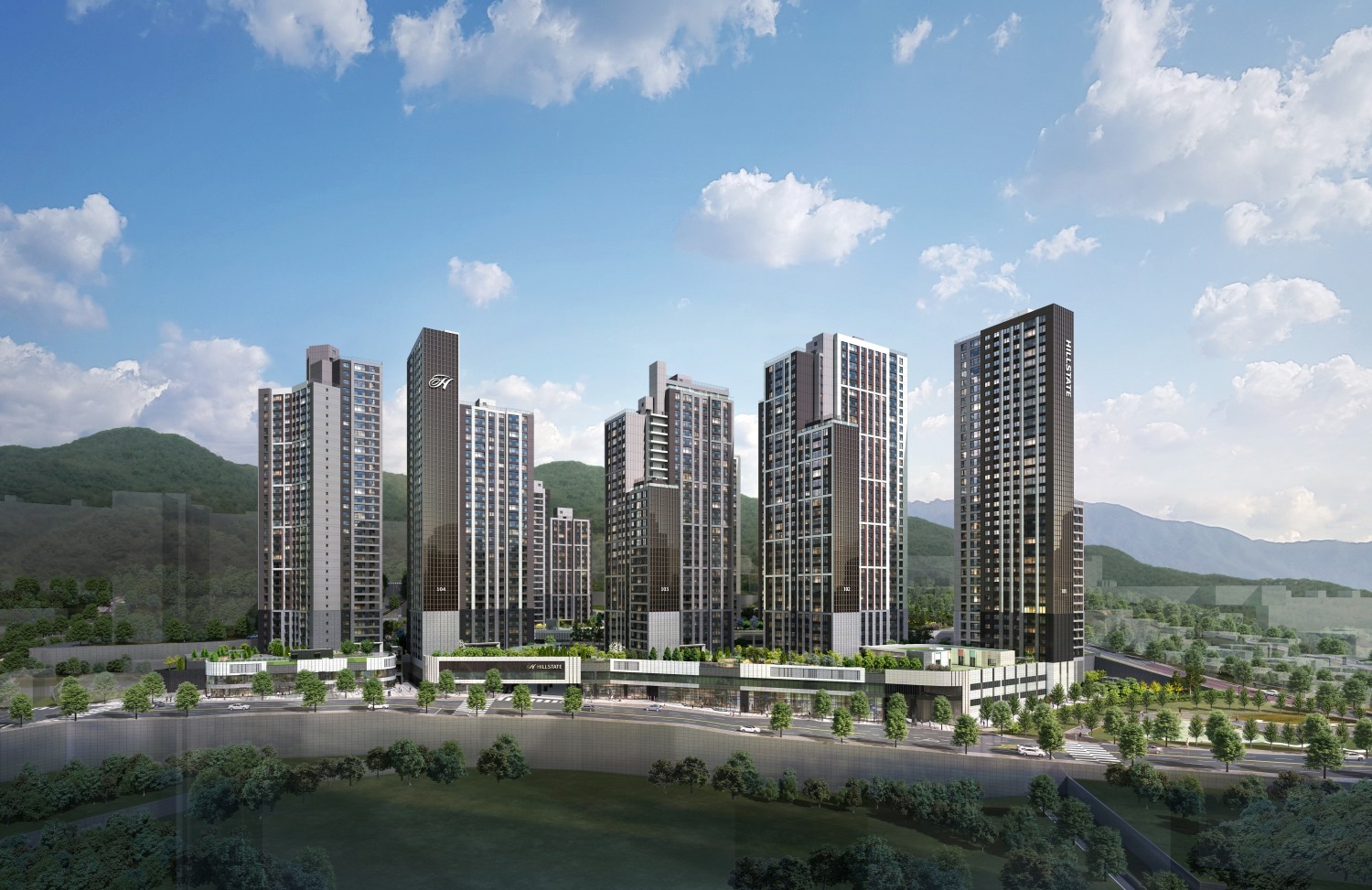 힐스테이트 사직아시아드 투시도. /사진제공=현대건설