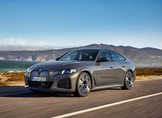 한국타이어 신차용 타이어가 장착되는 'BMW 뉴 I4'. / 사진=한국타이어