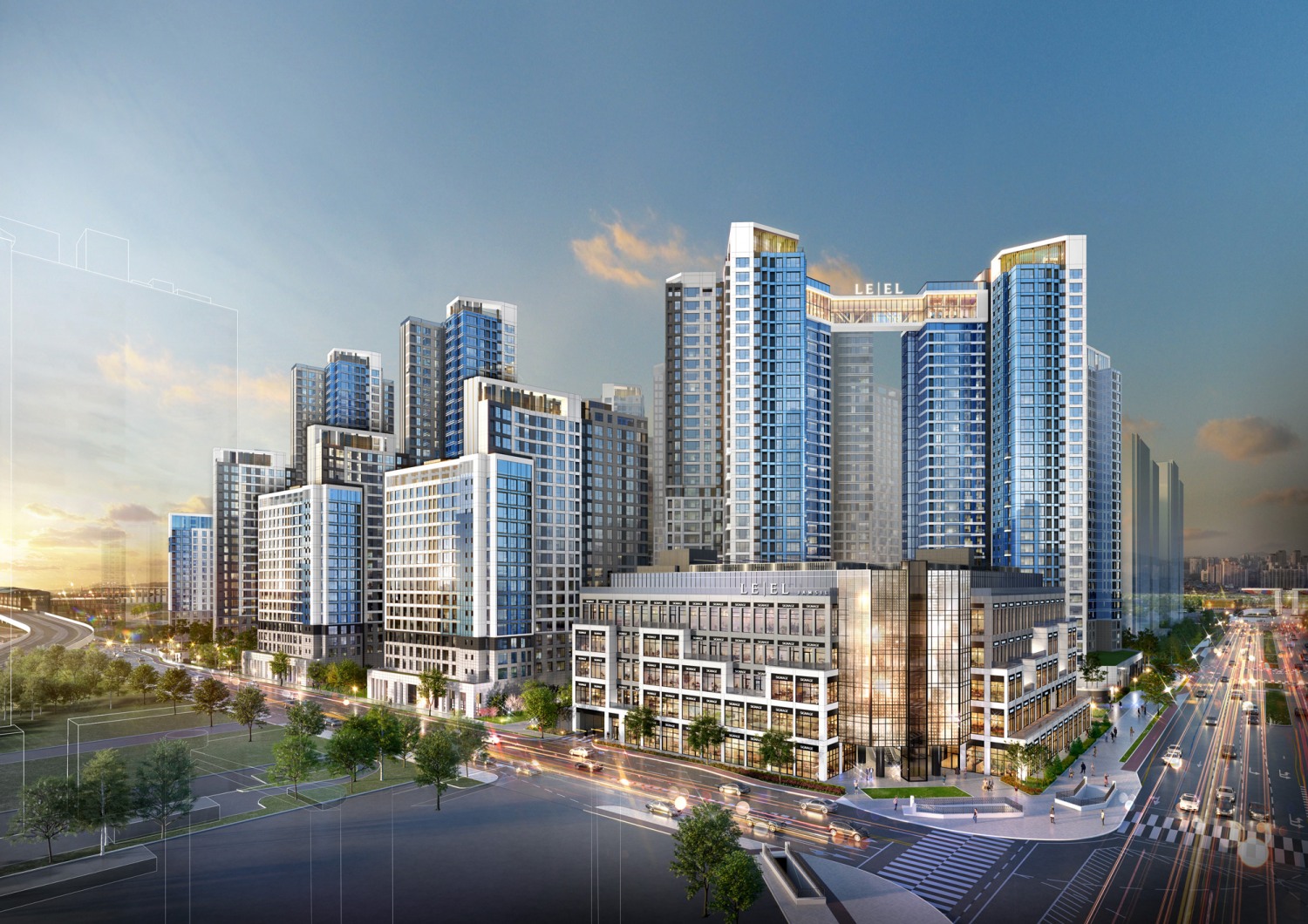 롯데건설, ’잠실 르엘’ 투시도./사진제공=롯데건설