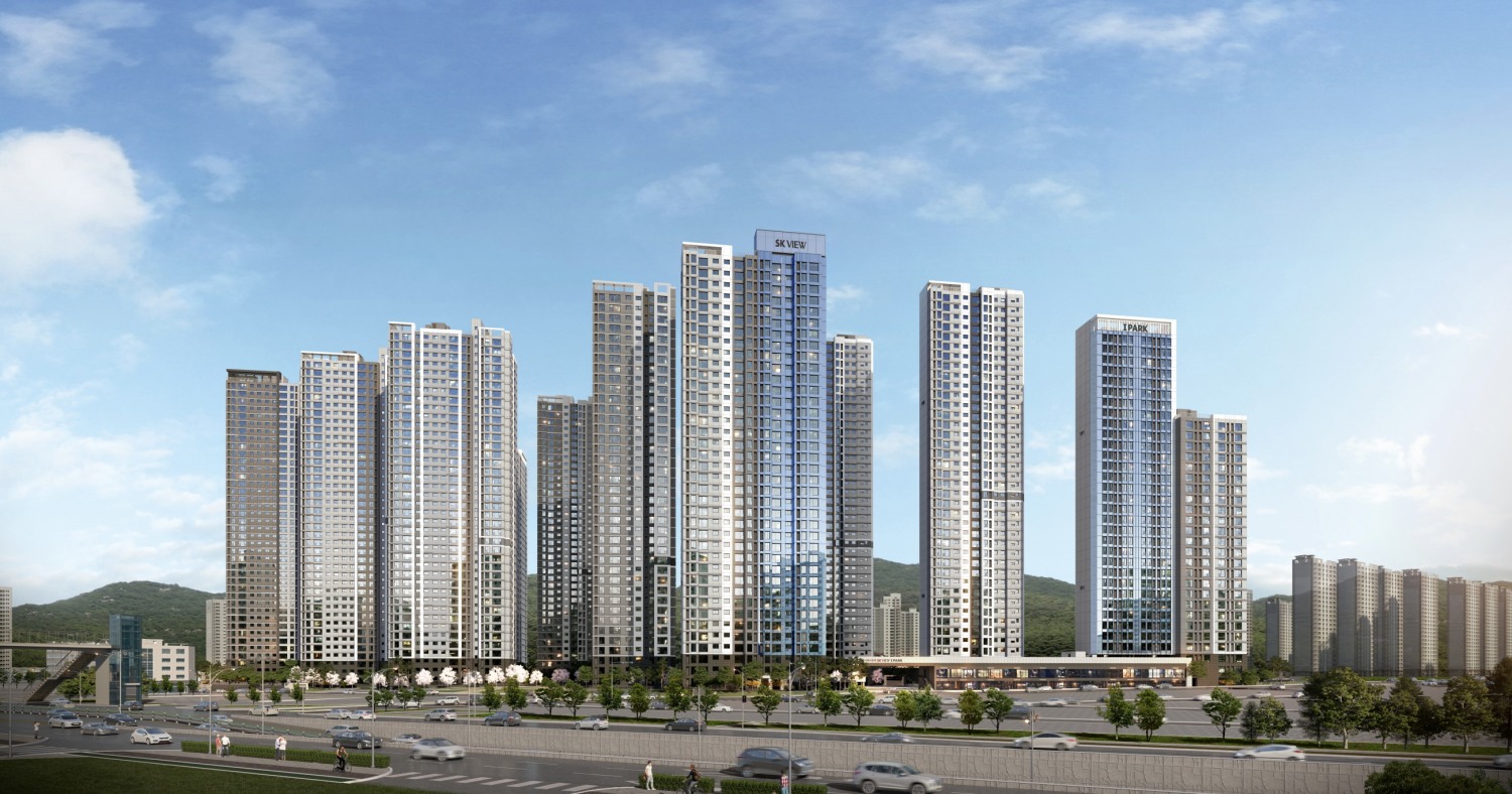 ‘의왕시청역 SK뷰 아이파크’ 투시도./사진제공=SK에코·HDC현산