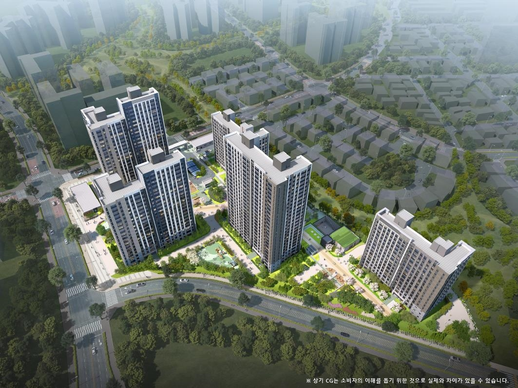 시흥거모 엘가 로제비앙 조감도./사진제공=모아주택산업·로제비앙건설