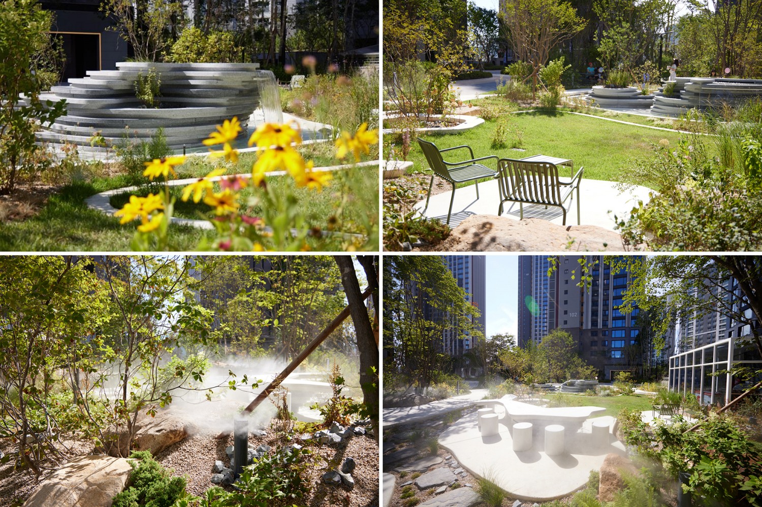 ‘그린바이그루브(GREEN X GROOVE)’ 정원 디자인./사진제공=롯데건설