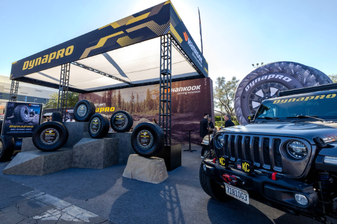 한국타이어 AAPEX 부스 전경. / 사진=한국타이어