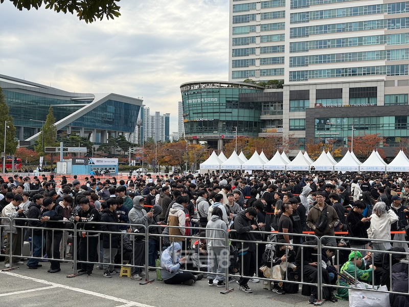 13일 국내 최대 글로벌 게임박람회 ‘지스타(G-STAR) 2025’가 부산 벡스코 일대에서 개막했다. / 사진=정채윤 기자