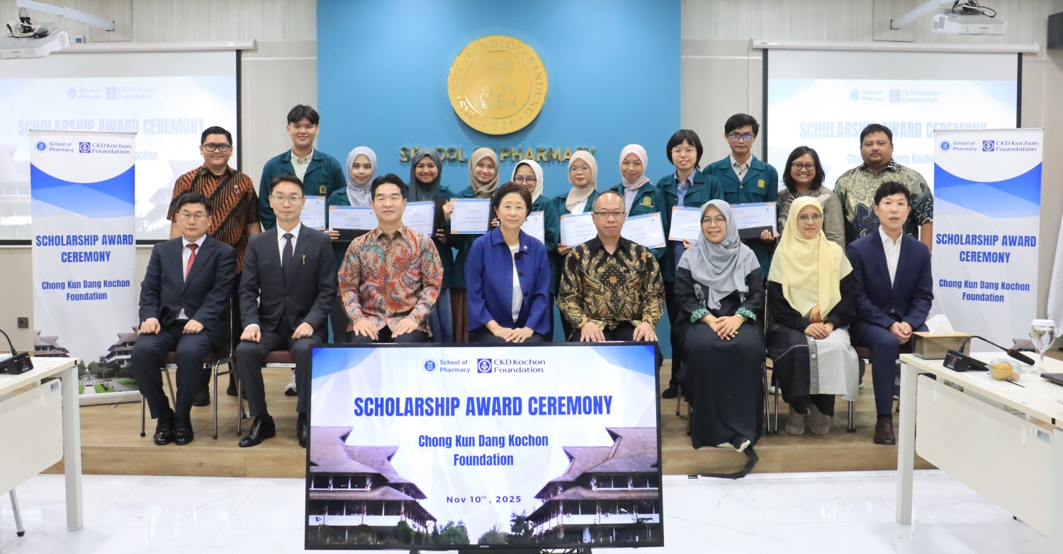 지난 10일 인도네시아 반둥공과대학에서 열린 종근당고촌재단 해외 장학증서 수여식 모습. /사진=종근당고촌재단