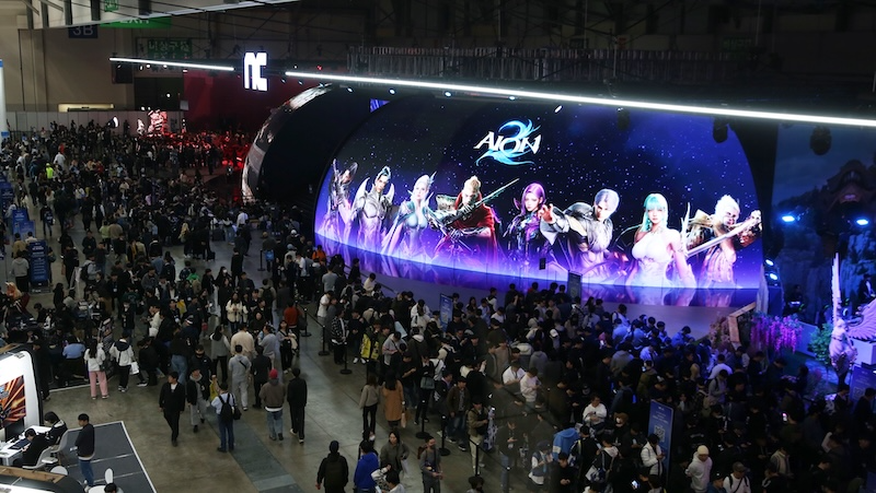 지스타 2025 엔씨소프트 부스 전경. / 사진=엔씨소프트