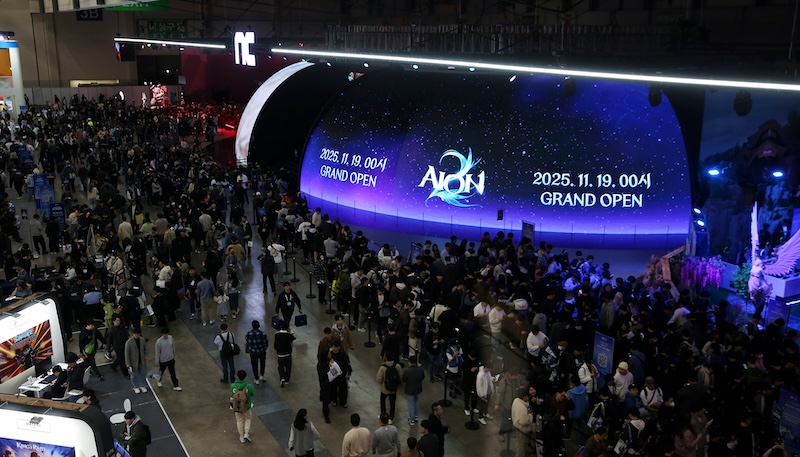 지스타 2025 엔씨 부스 전경. / 사진=엔씨소프트