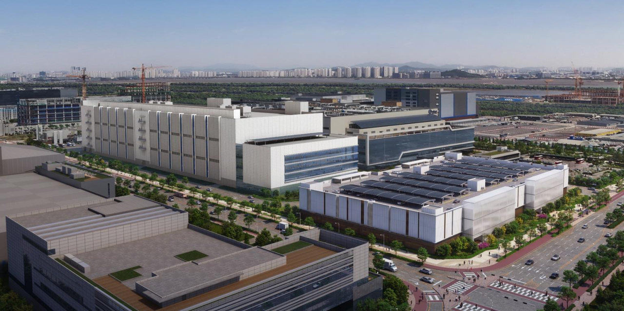 앰코테크놀로지 송도사업장 신규 테스트동 증축공사 조감도./사진제공=동부건설