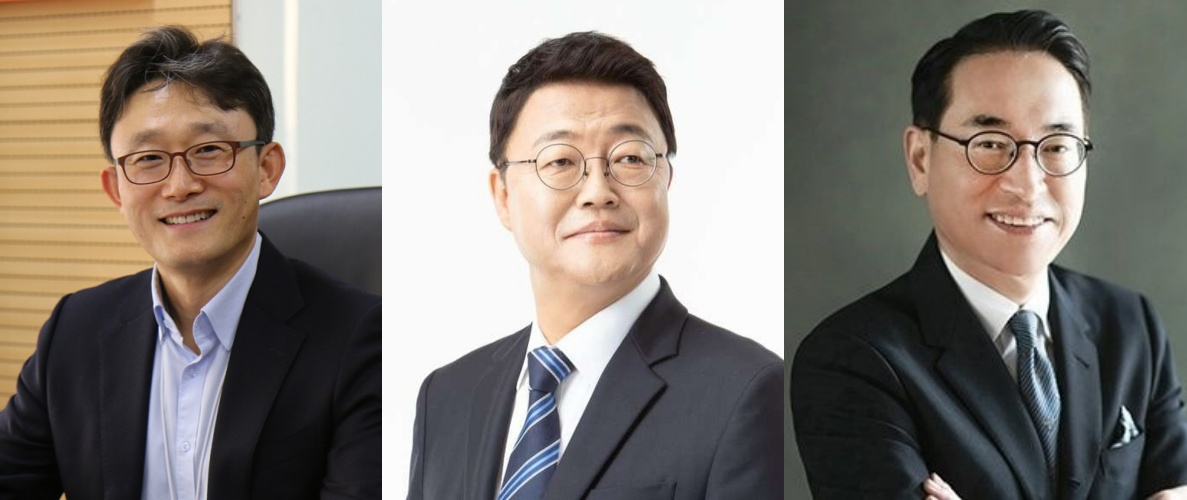 KT 차기 CEO 후보자 3인. (왼쪽부터) 박윤영 전 KT기업부문장(사장), 주형철 전 SK커뮤니케이션즈 대표, 홍원표 전 SK쉴더스 대표.