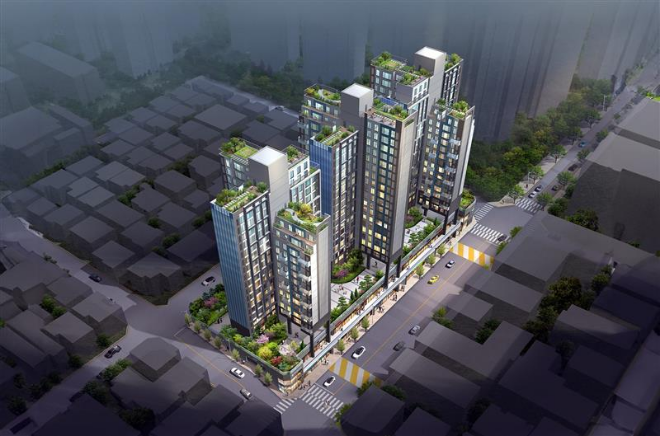 방배동 977 가로주택정비사업 조감도./동부건설