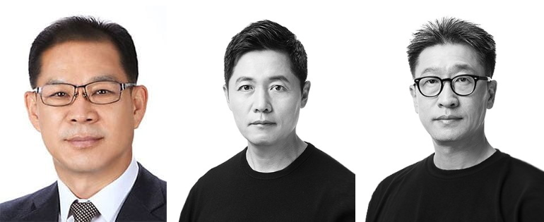 왼쪽부터 현대제철 이보룡 사장, 현대카드 조창현 부사장, 현대커머셜 전시우 부사장. / 사진=현대차그룹
