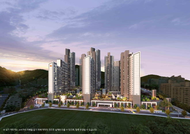 e편한세상 센텀 하이베뉴 투시도./사진제공=DL이앤씨