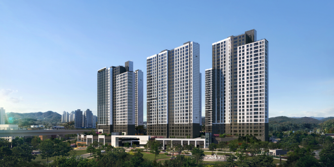 '용인 푸르지오 클루센트' 투시도./사진제공=용인신대피에프브이