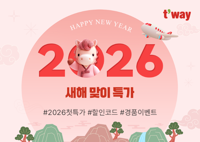 티웨이항공이 '2026 새해맞이 특가 프로모션'을 진행한다. /사진제공=티웨이항공