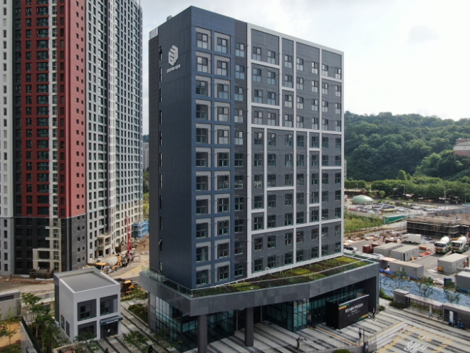 현대엔지니어링이 시공한 ‘용인 영덕 경기행복주택’./사진제공=현대엔지니어링