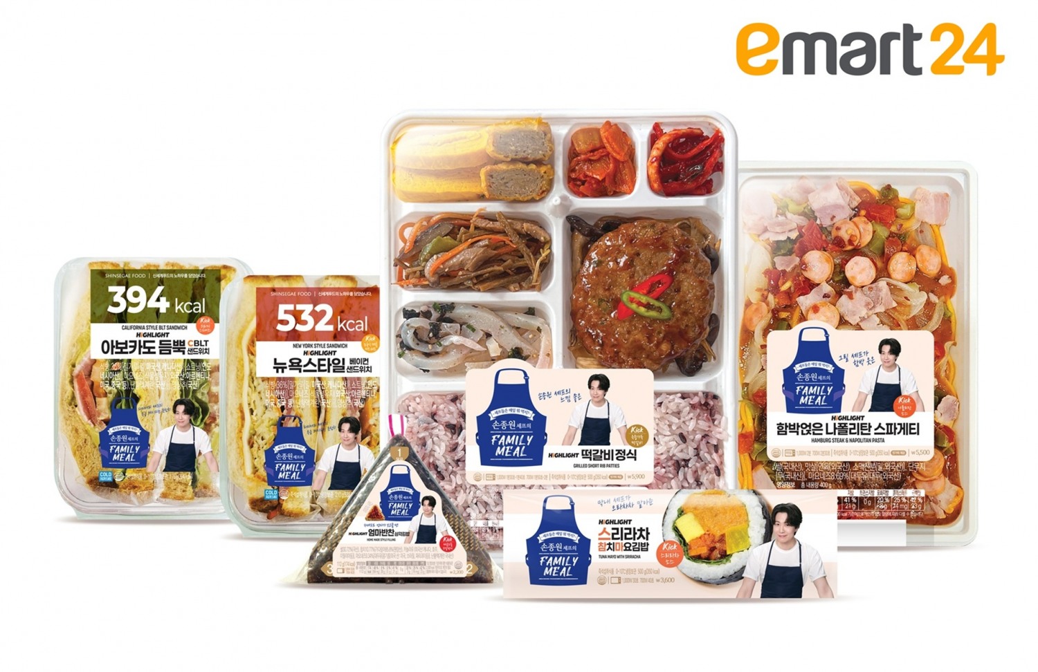 이마트24가 손종원 셰프와 협업 간편식 6종./사진제공=이마트24