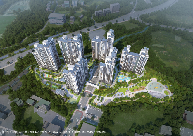 용인 푸르지오 원클러스터파크_조감도./사진제공=대우건설