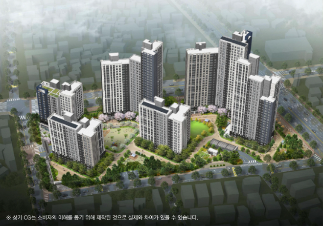 두산위브 더센트럴 수원 조감도./사진제공=두산건설