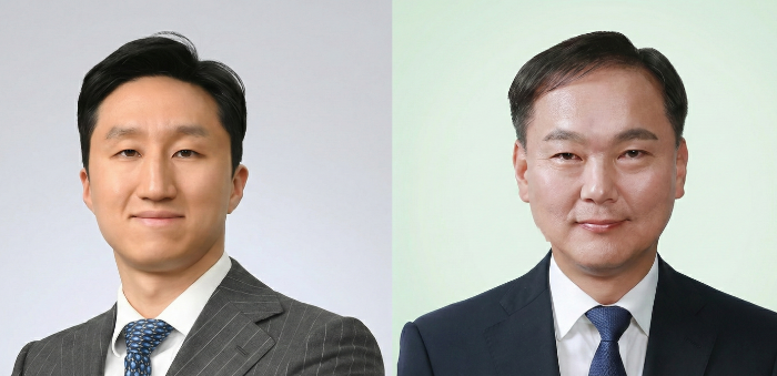 HD한국조선해양 대표이사 정기선 회장(왼쪽)과 김형관 사장. /사진제공=HD현대