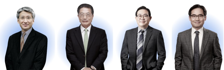 1~4대 보험연구원장. (왼쪽부터) 1대 나동민, 2대 김대식, 3대 강호, 4대 한기정 원장./사진=보험연구원