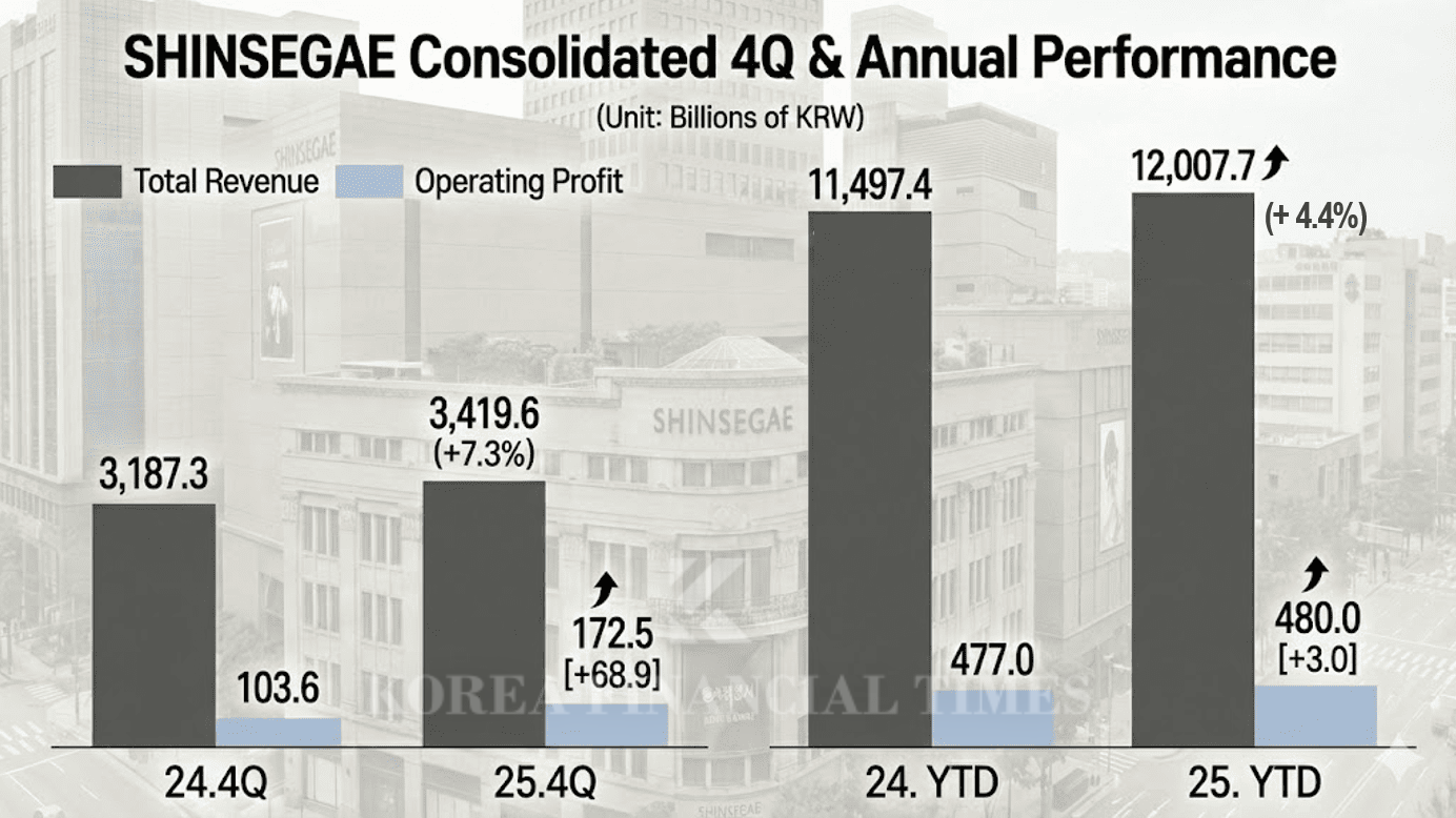Rewritten with generative AI based on Korea Financial Times content / Source = Shinsegae IR