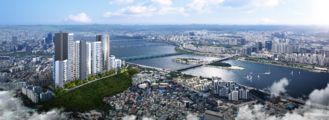 극동강변소규모재건축사업 조감도./사진제공=극동건설