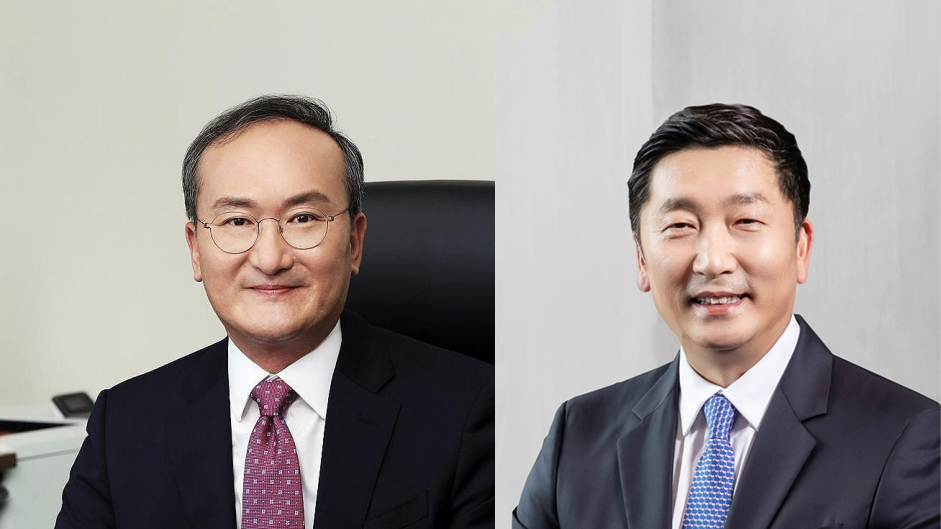 올해 투톱체제로 전환한 SK온 이석희(왼쪽), 이용욱 CEO. / 사진=SK온