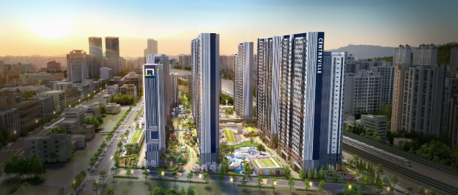 신내동 모아타운 조감도./사진제공=동부건설