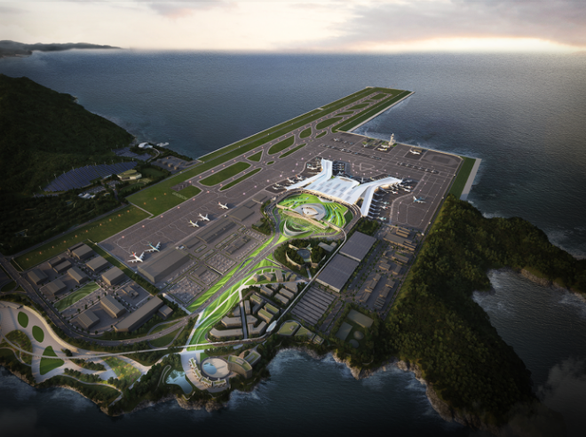 가덕도신공항 예상 조감도./사진제공=가덕도신공항건설공단