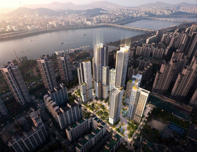 신반포 19∙25차 조감도(조합원안설계)./사진제공=삼성물산 건설부문