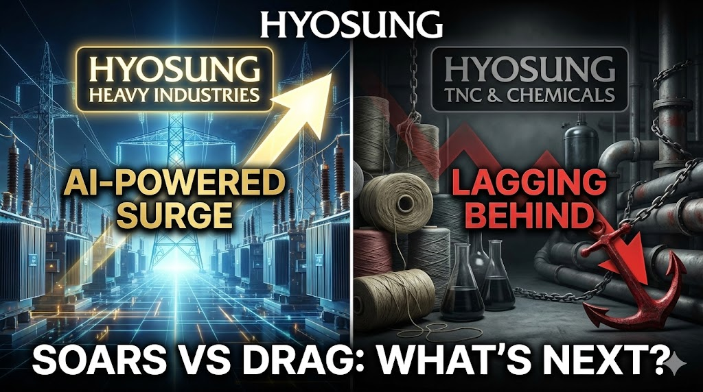 Hyosung's One-Engine Problem: Heavy Industries Soars While Textiles and Chemicals Drag / AI generated