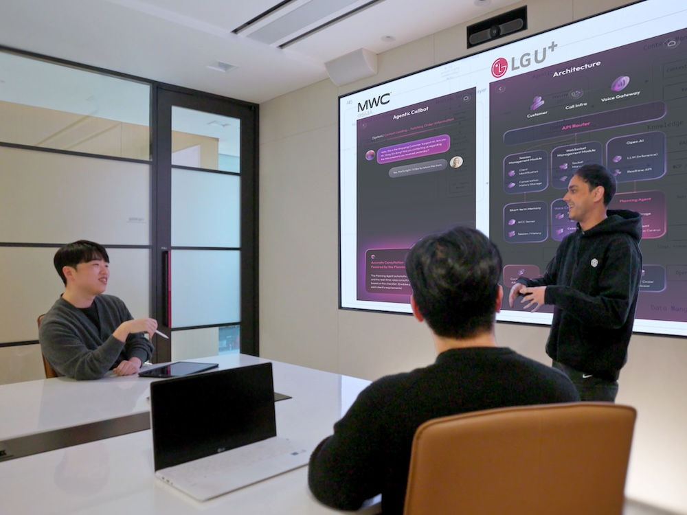 LG유플러스는 MWC26에서 오픈AI 기술을 활용해 개발한 차세대 고객 상담 솔루션 ‘에이전틱 AICC(Agentic AICC)’ 기술을 공개한다고 25일 밝혔다. /사진=LG유플러스