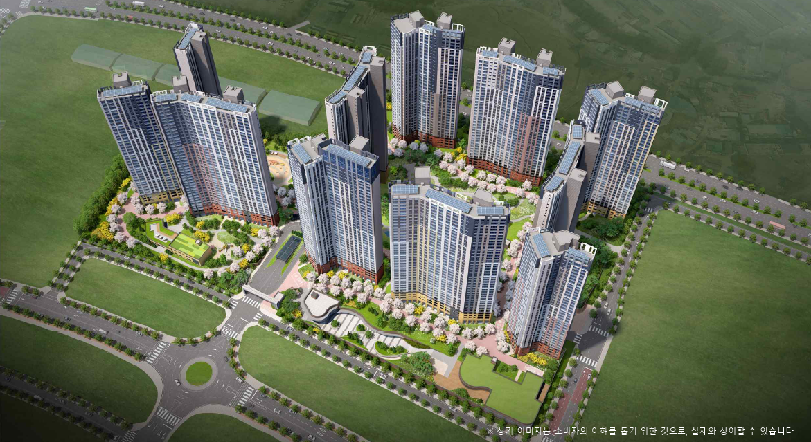 업성 푸르지오 레이크시티 조감도./사진제공=대우건설