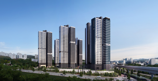 '용인 푸르지오 클루센트' 투시도./사진제공=대우건설