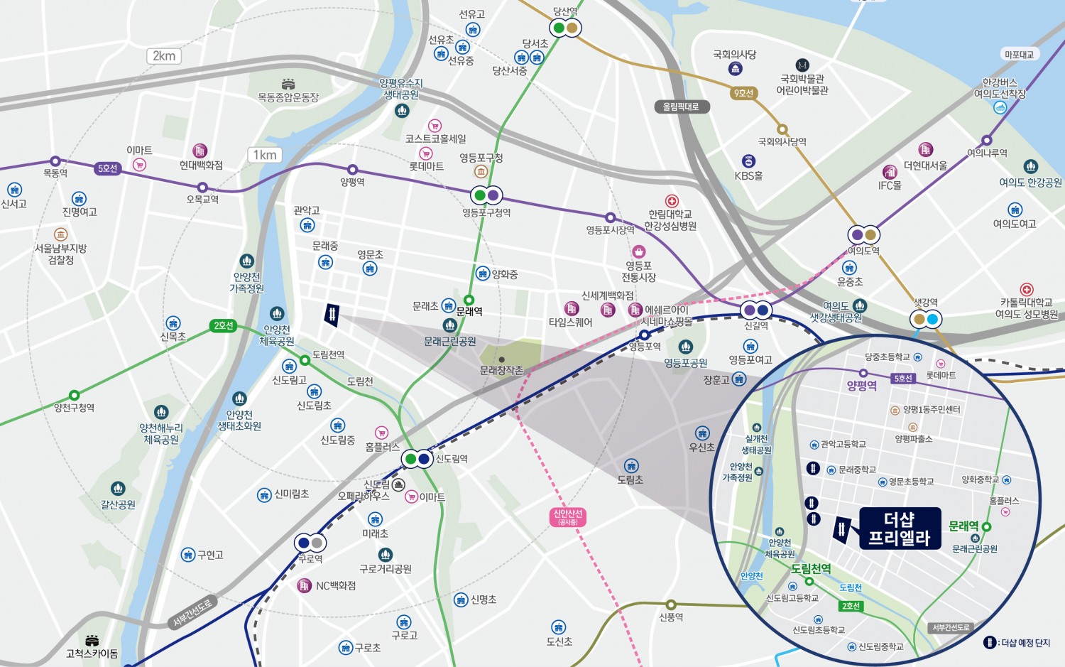 더샵 프리엘라 위치도./사진제공=포스코이앤씨