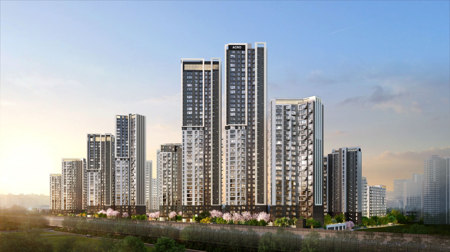 DL이앤씨, 아크로 드 서초 단지 투시도./사진제공=DL이앤씨