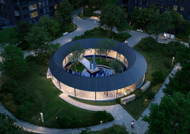 잠실 래미안 아이파크의 파크오아시스가 최고상인 디자인 오브 더 이어(Design of the Year) 수상./사진제공=HDC현대산업개발