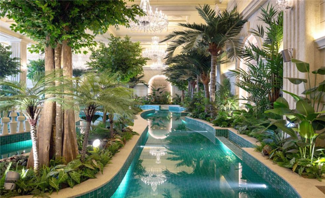 하이엔드 주거 브랜드 1위 차지한 신검단 로열파크씨티Ⅰ 수영장 실제 모습./사진제공=DK아시아