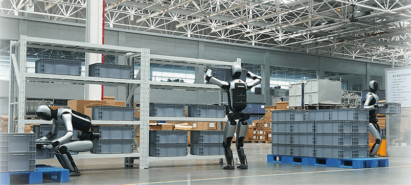 ▲유비테크 휴머노이드 로봇들이 공장에서 작업을 하고 있다_(사진: 유비테크 웹사이트)