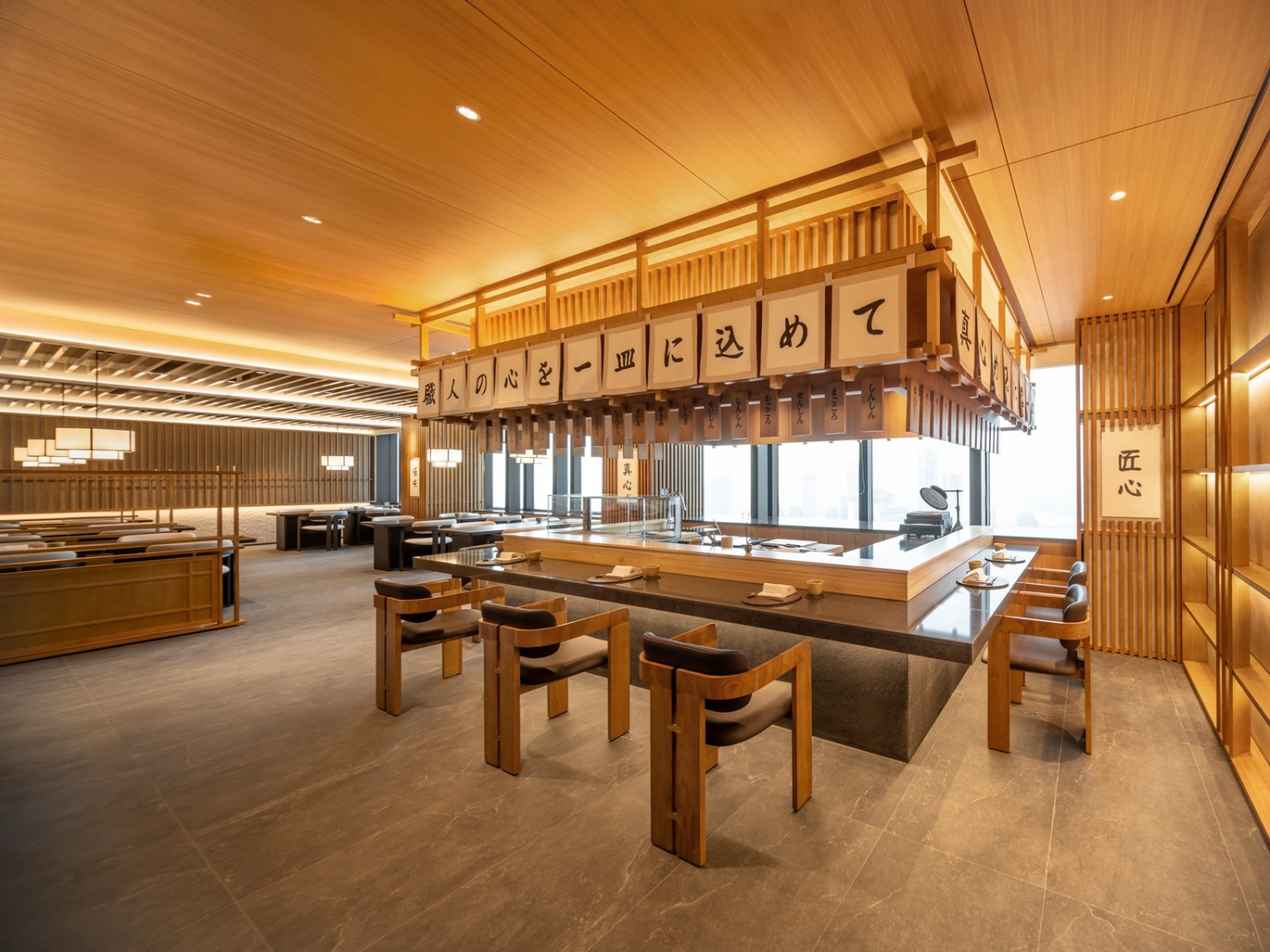 슈치쿠 '갓포' 카운터./사진제공=한화호텔앤드리조트