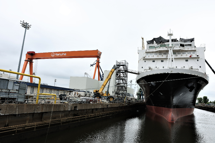 한화필리조선소 전경. /사진제공=한화그룹