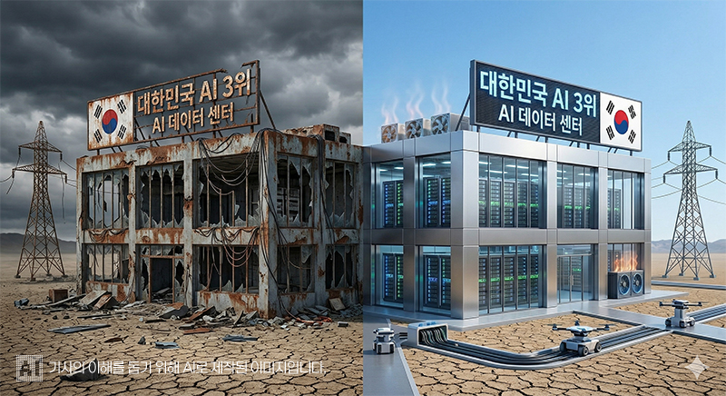 ▲에너지 자립이 한국의 AI 강국에 대한 꿈을 실현하는데 중요한 변수로 부각되고 있다. (사진=생성형AI)