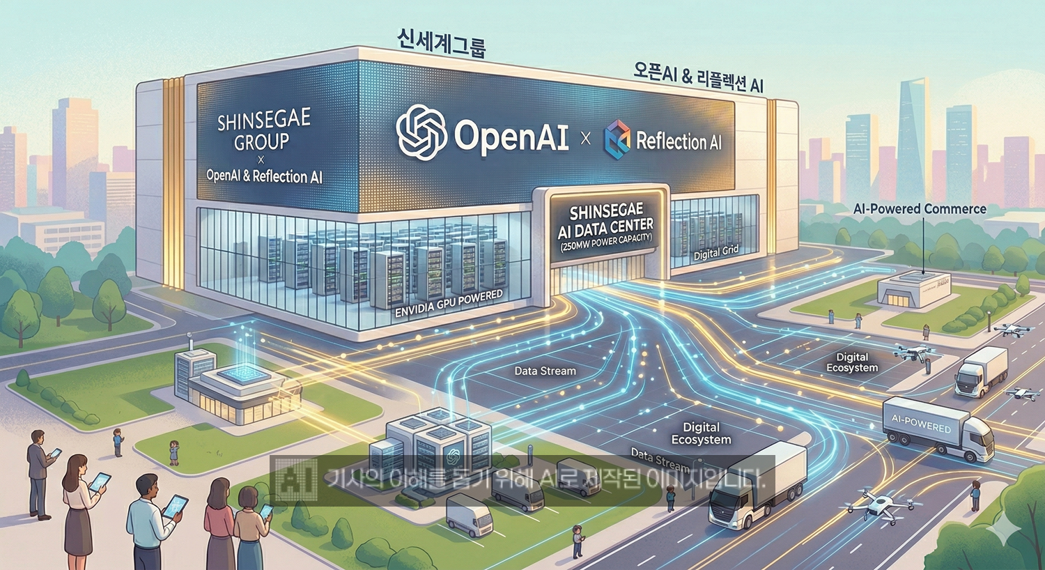 신세계그룹이 6일 오픈AI와 전략적 제휴를 맺었다./사진=생성형AI