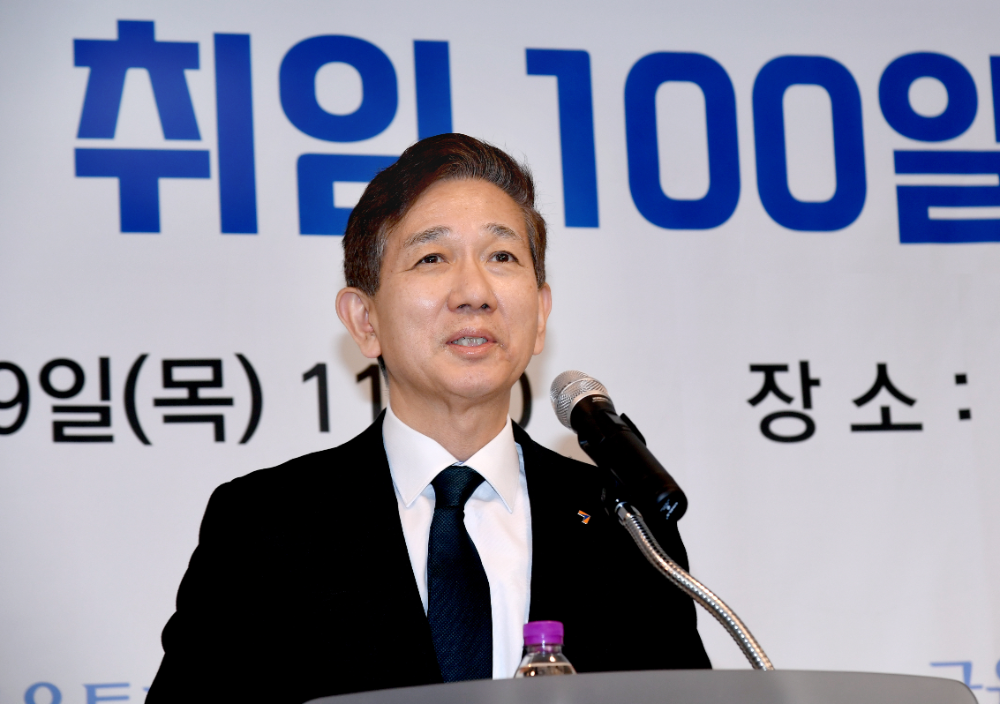 황성엽 금융투자협회장이 9일 여의도 인근에서 개최한 취임 100일 금투협 출입기자 간담회에서 발언하고 있다. / 사진제공= 금융투자협회(2026.04.09)