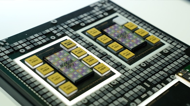 SK하이닉스 HBM4 탑재한 엔비디아 베라루빈 모형. 사진=SK하이닉스